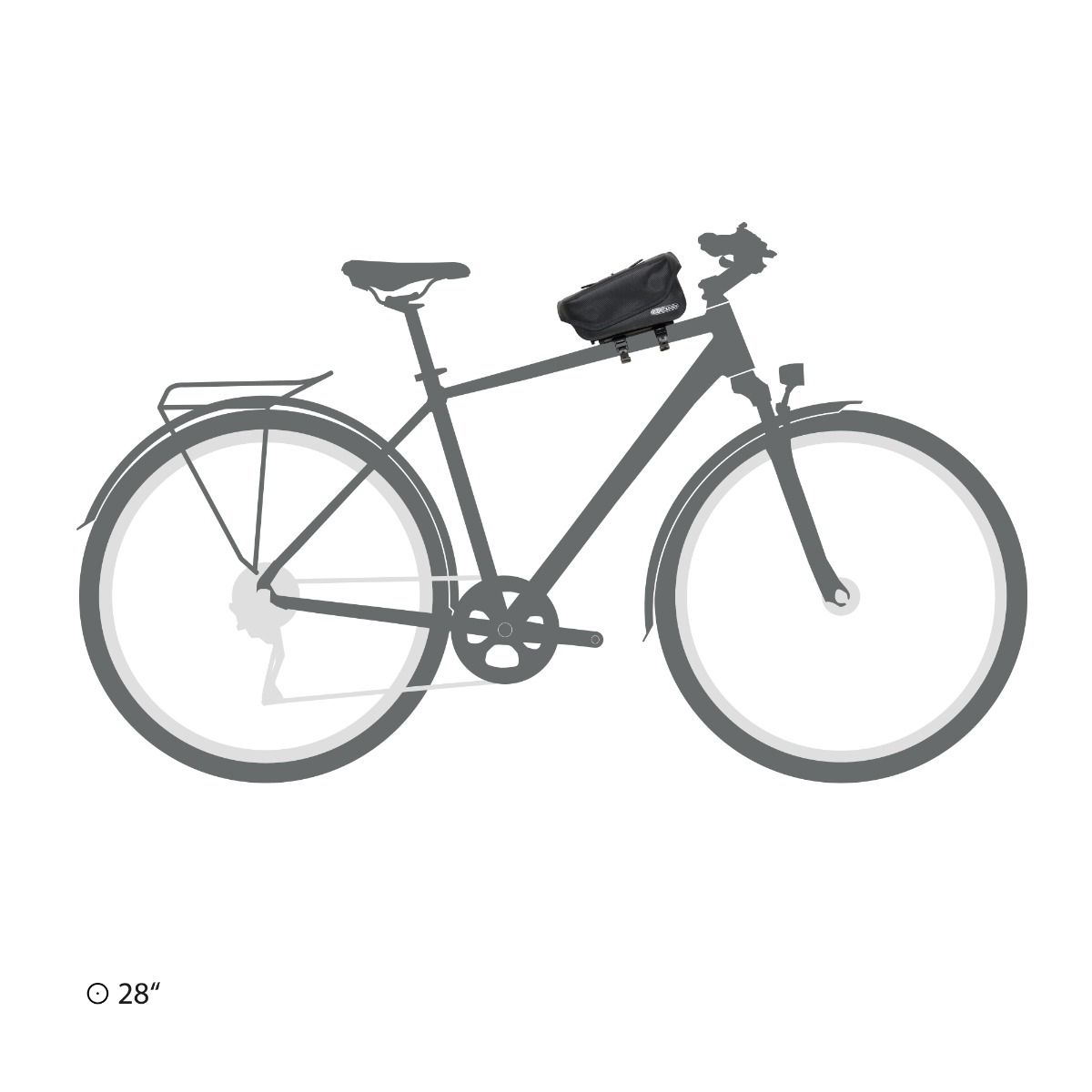 Sacoche de cadre bikepacking Ortlieb Toptube-Bag 1.5L