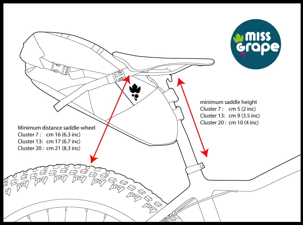 Sacoche de selle Miss Grape Cluster Adventure WP