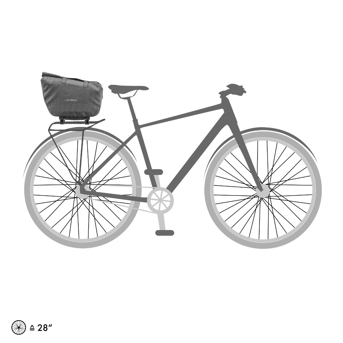 Ortlieb Trunk-Bag RC Urban rear bike bag to clip onto luggage rack