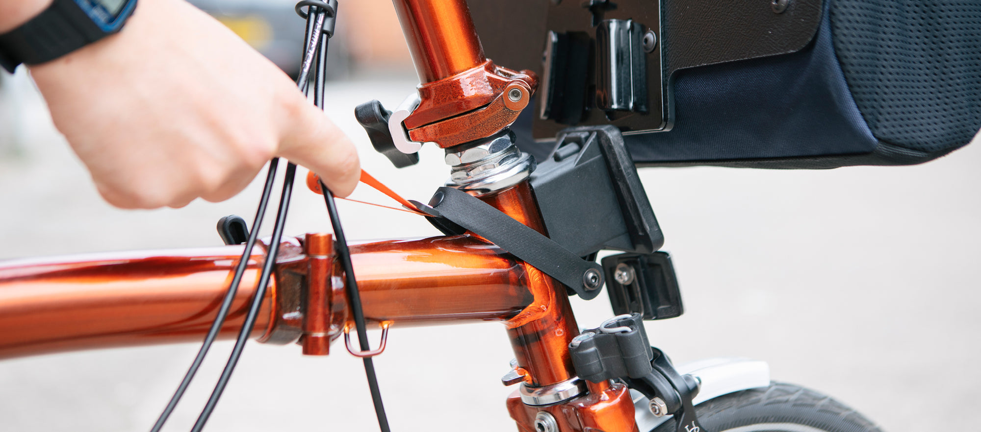 Sangle City Pull Tab Restrap pour porte-bagages Brompton