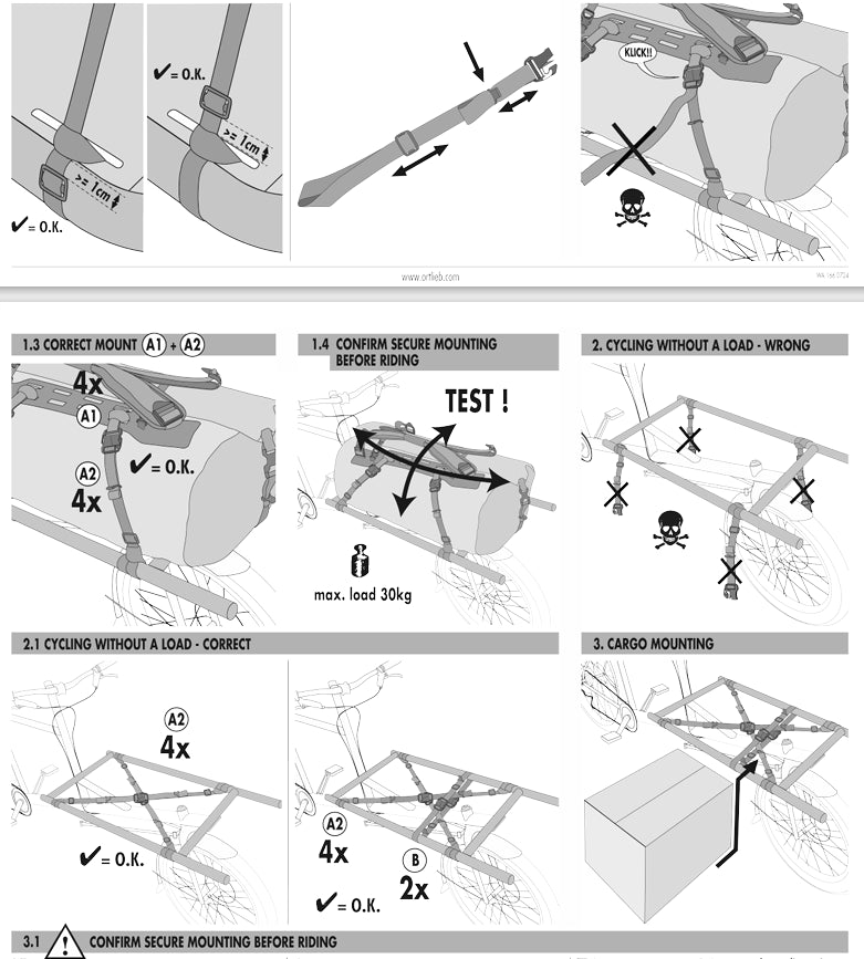 Ortlieb Cargo Straps