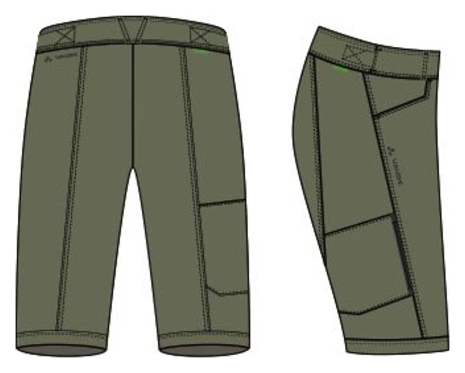 Culote ciclista Ledro Vaude para hombre.