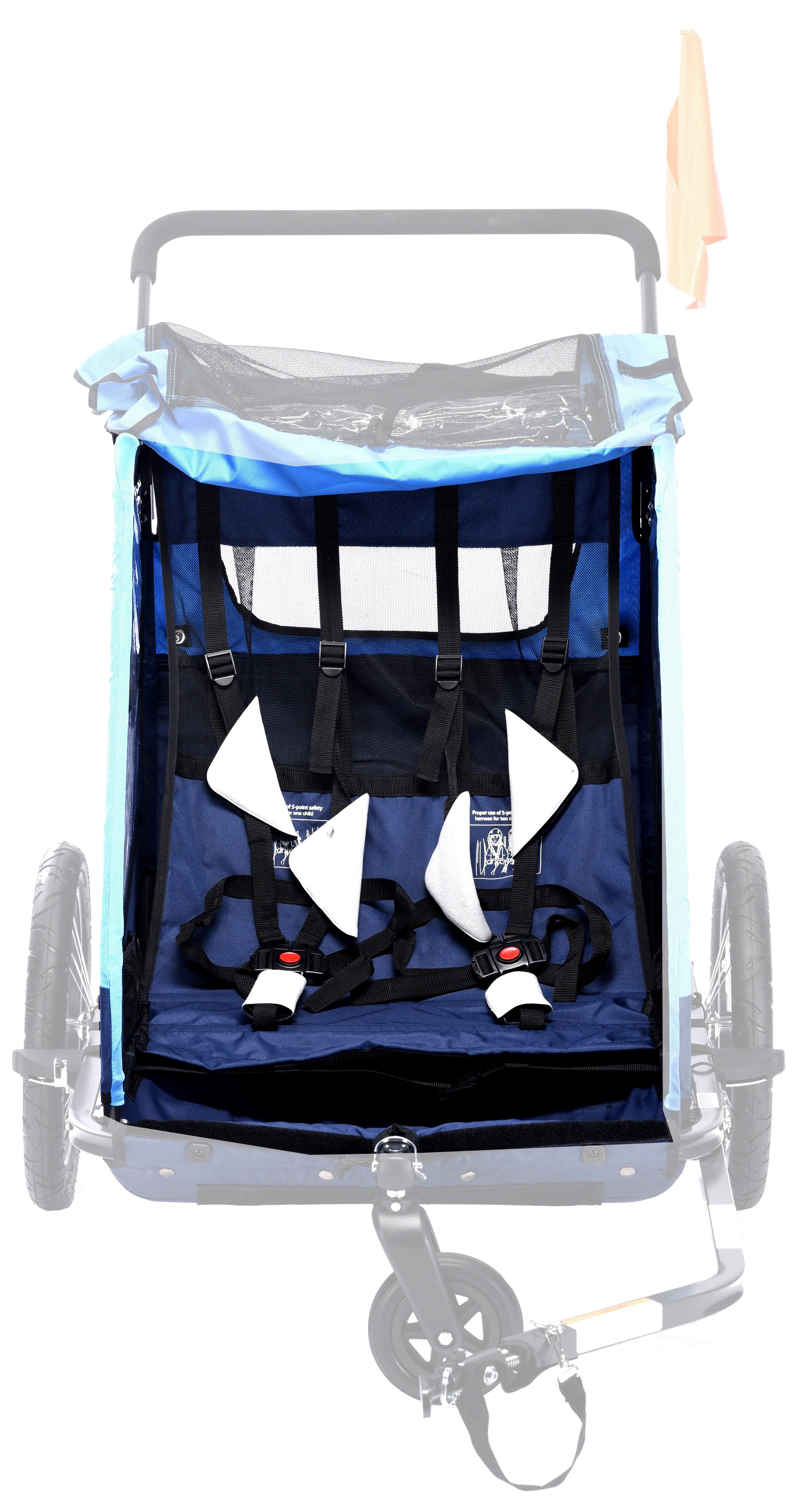 Siège intérieur + ceintures pour remorque vélo PNA Eco+