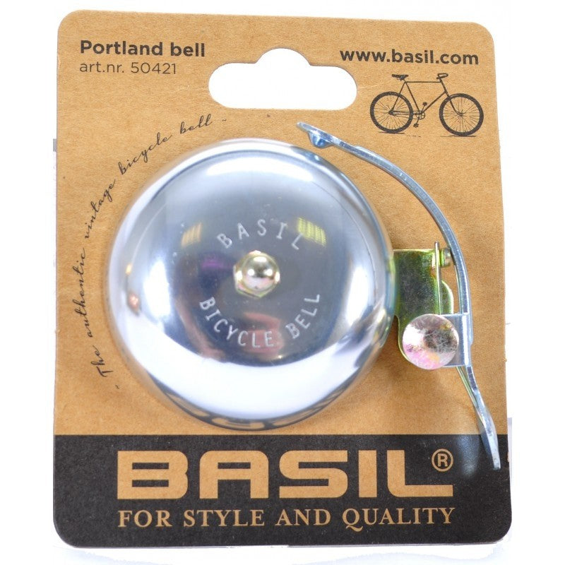 Sonnette Basil Portland 55 mm argent
