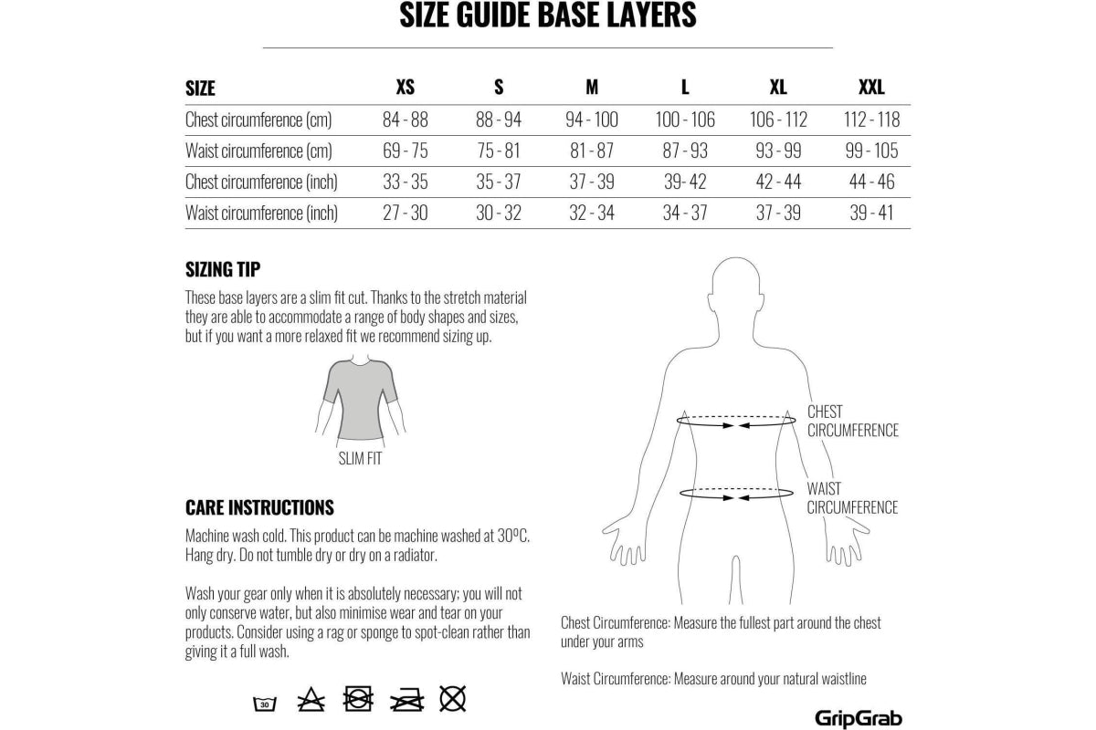 Sous-maillot cycliste mérinos à manches longues GripGrab