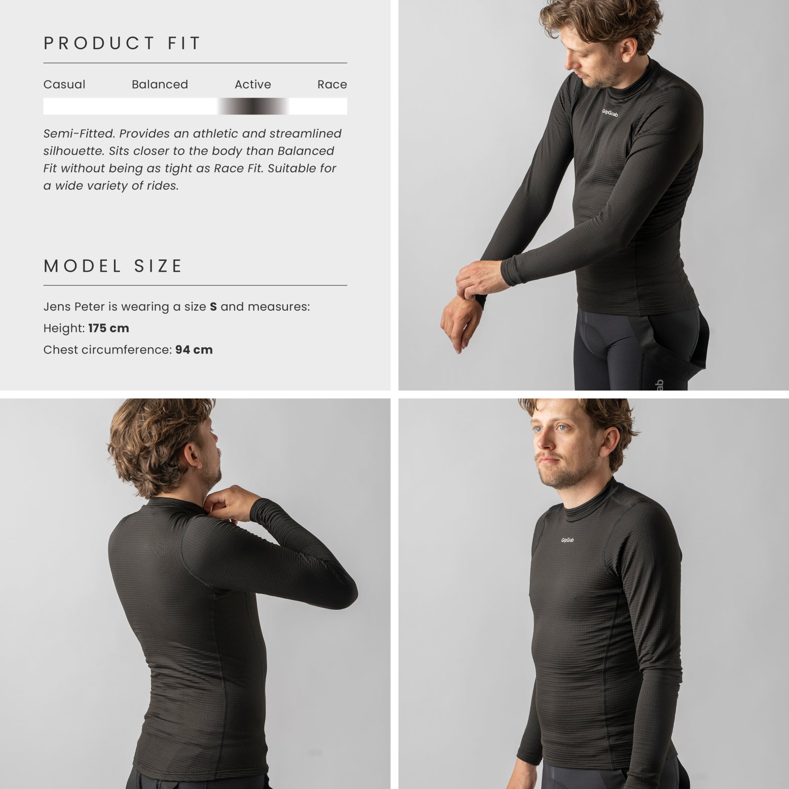 Sous-maillot vélo à manches longues d'hiver GripGrab RIDE