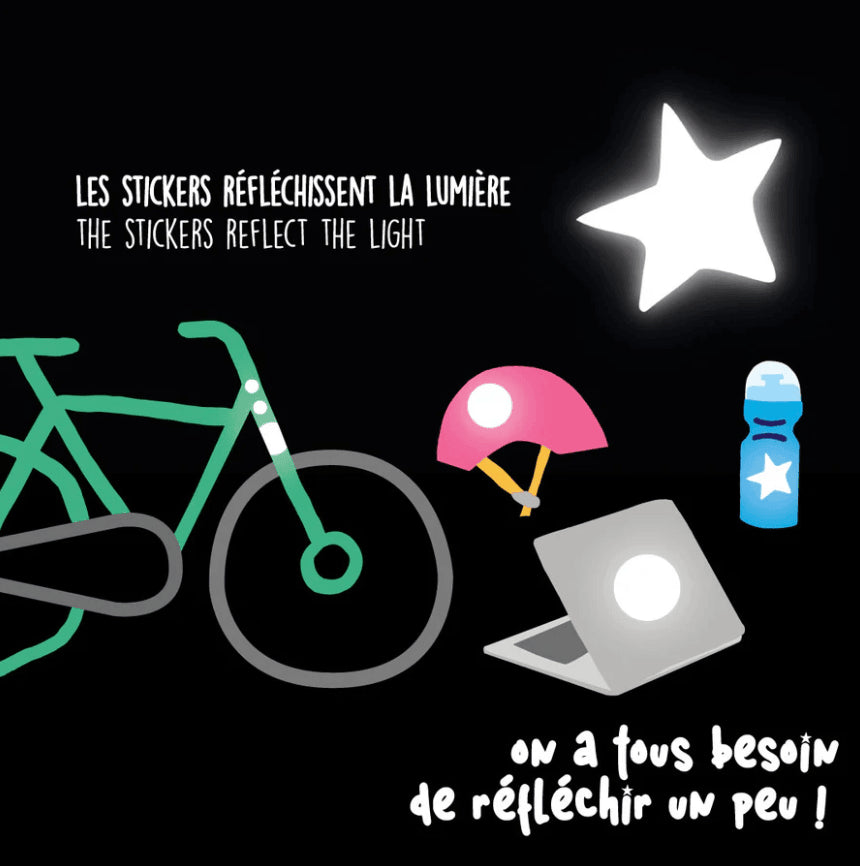 Rainette reflective stickers for children