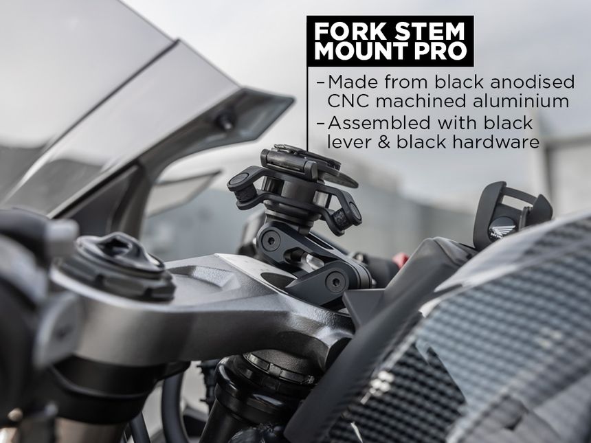 Support de fixation moto Quad Lock Fork Stem Mount Pro