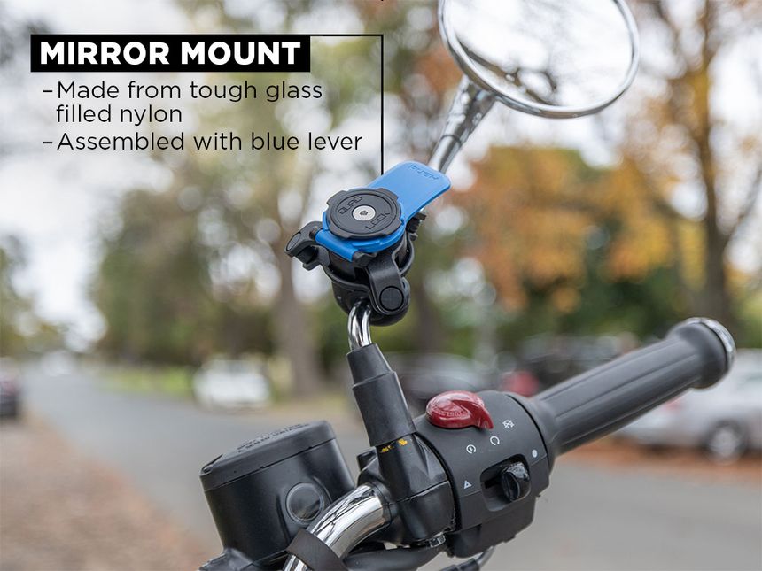 Support de fixation moto rétroviseur Quad Lock Mirror Mount
