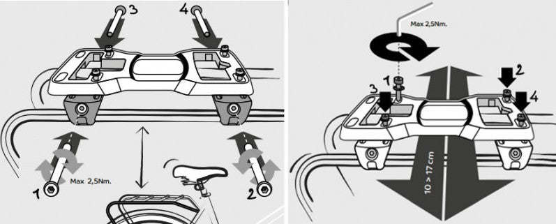 Support MIK pour porte-bagages Carrier Plate