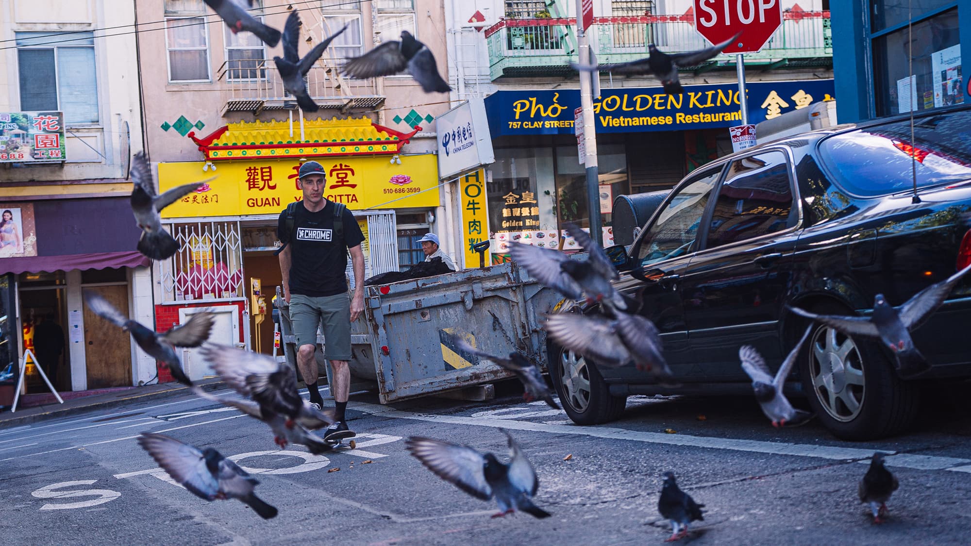 T-shirt Chrome Horizontal Border