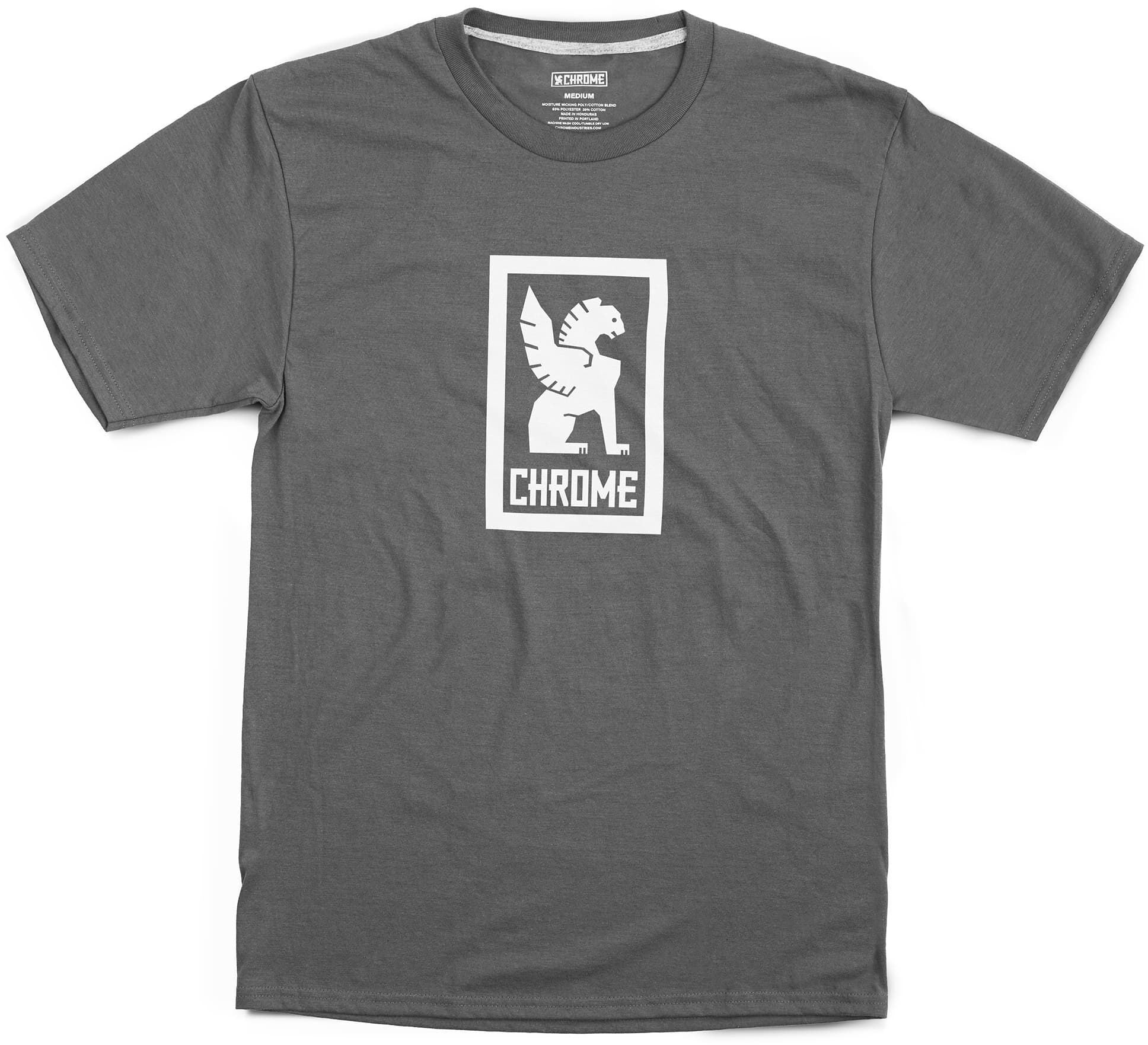 T-shirt Chrome Vertical Border Logo