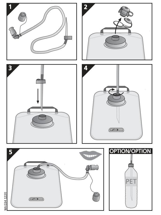 Tube d'hydratation Ortlieb