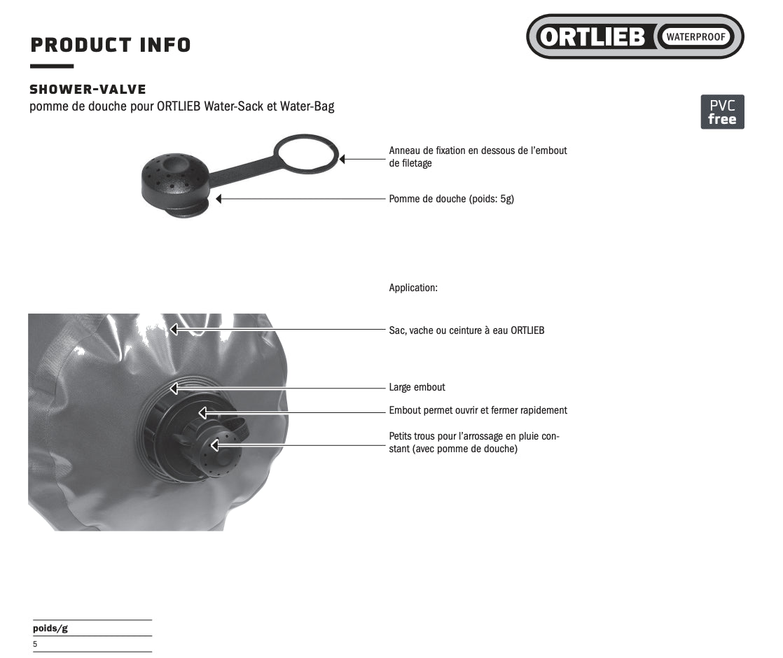Duschventil Ortlieb Shower-Valve