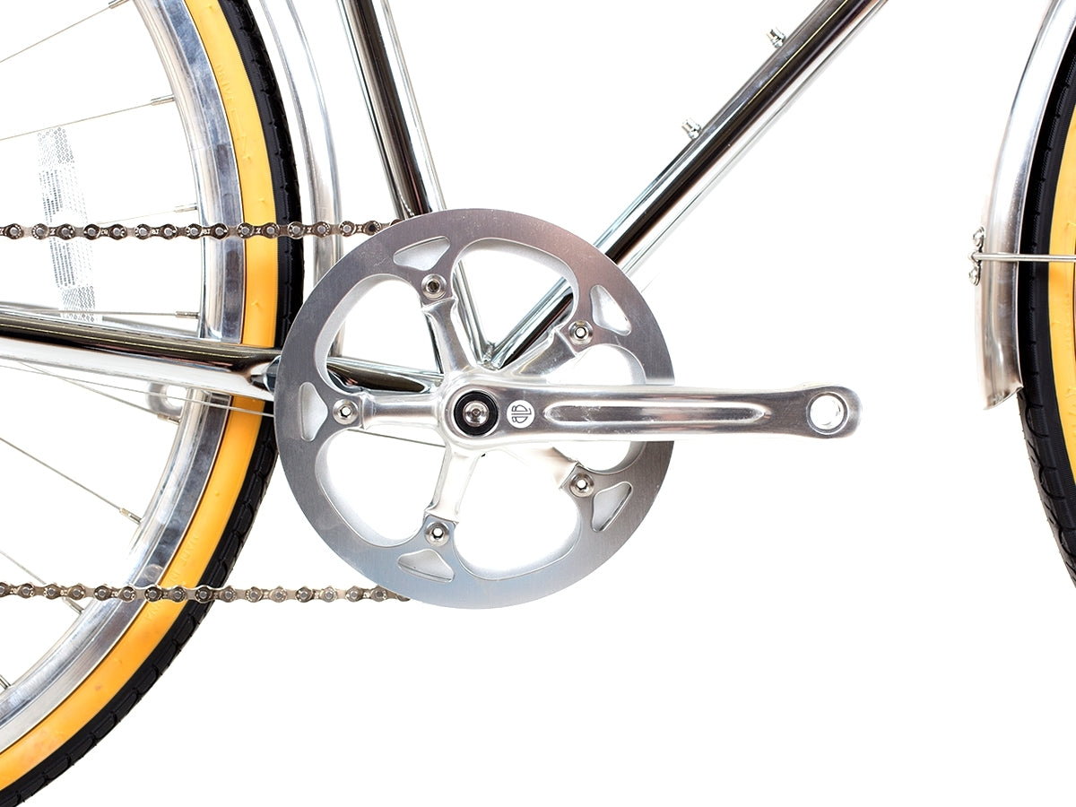 Bicicletta da città BLB Butterfly 8SPD cromata