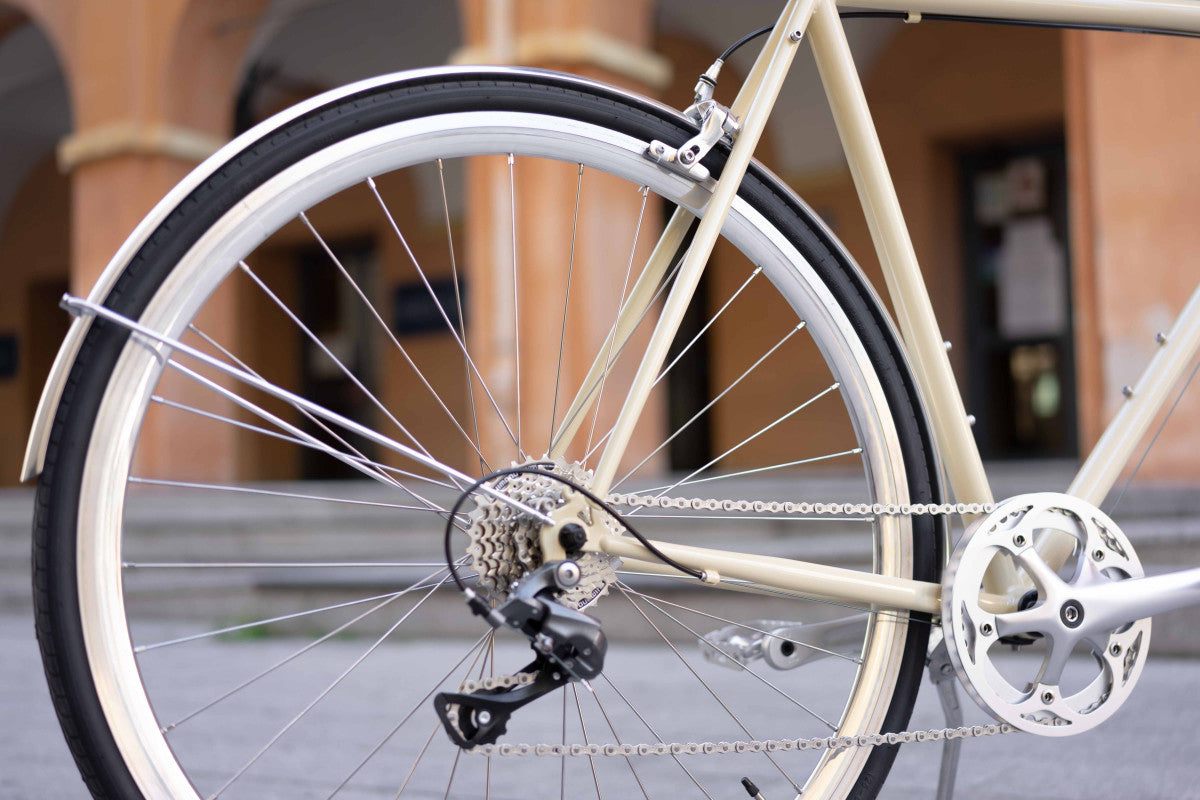 Vélo Urbain InFiné Cycles Asphalt - Crème