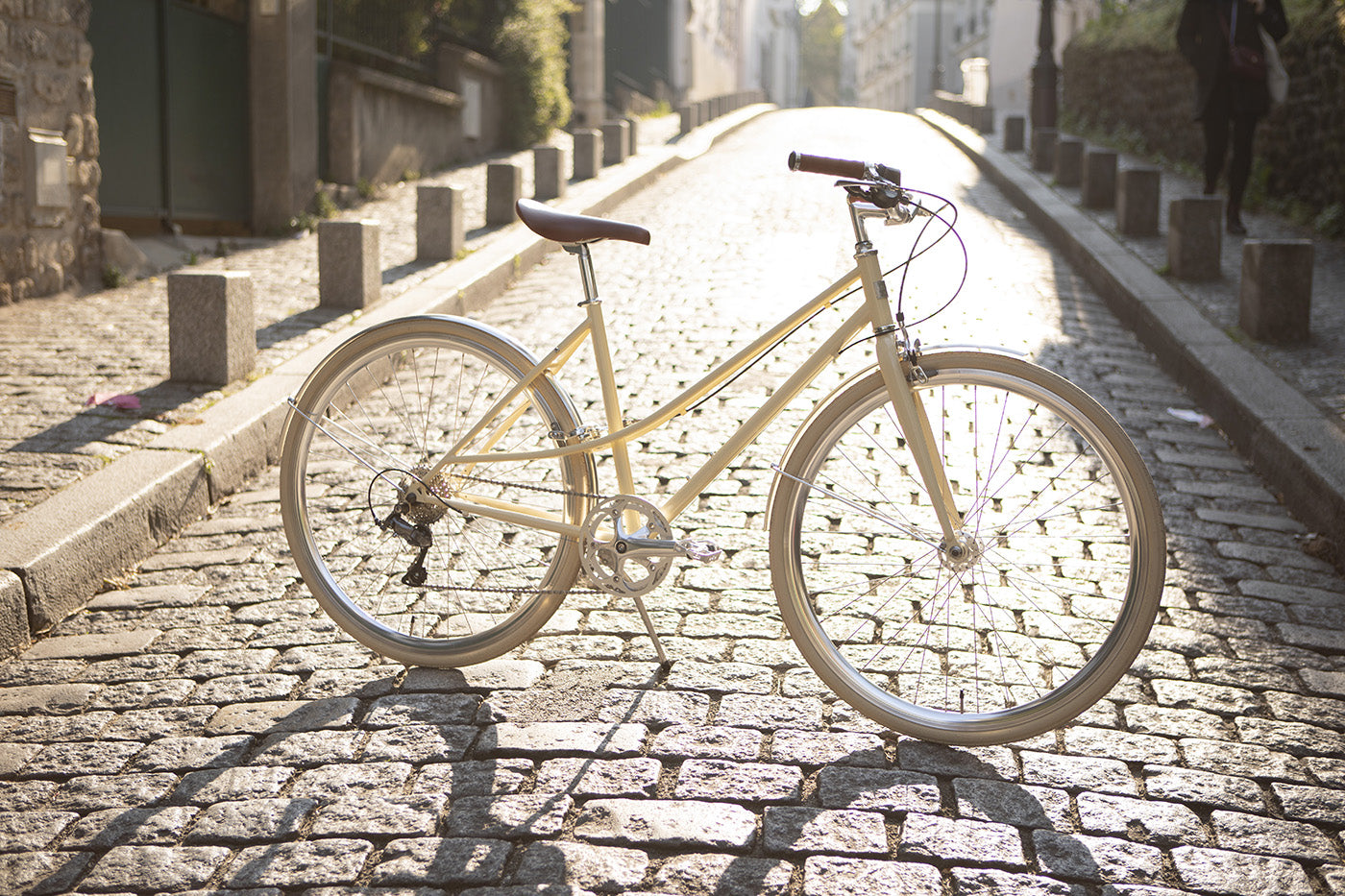 Vélo Urbain InFiné Cycles Flâneuse - Crème