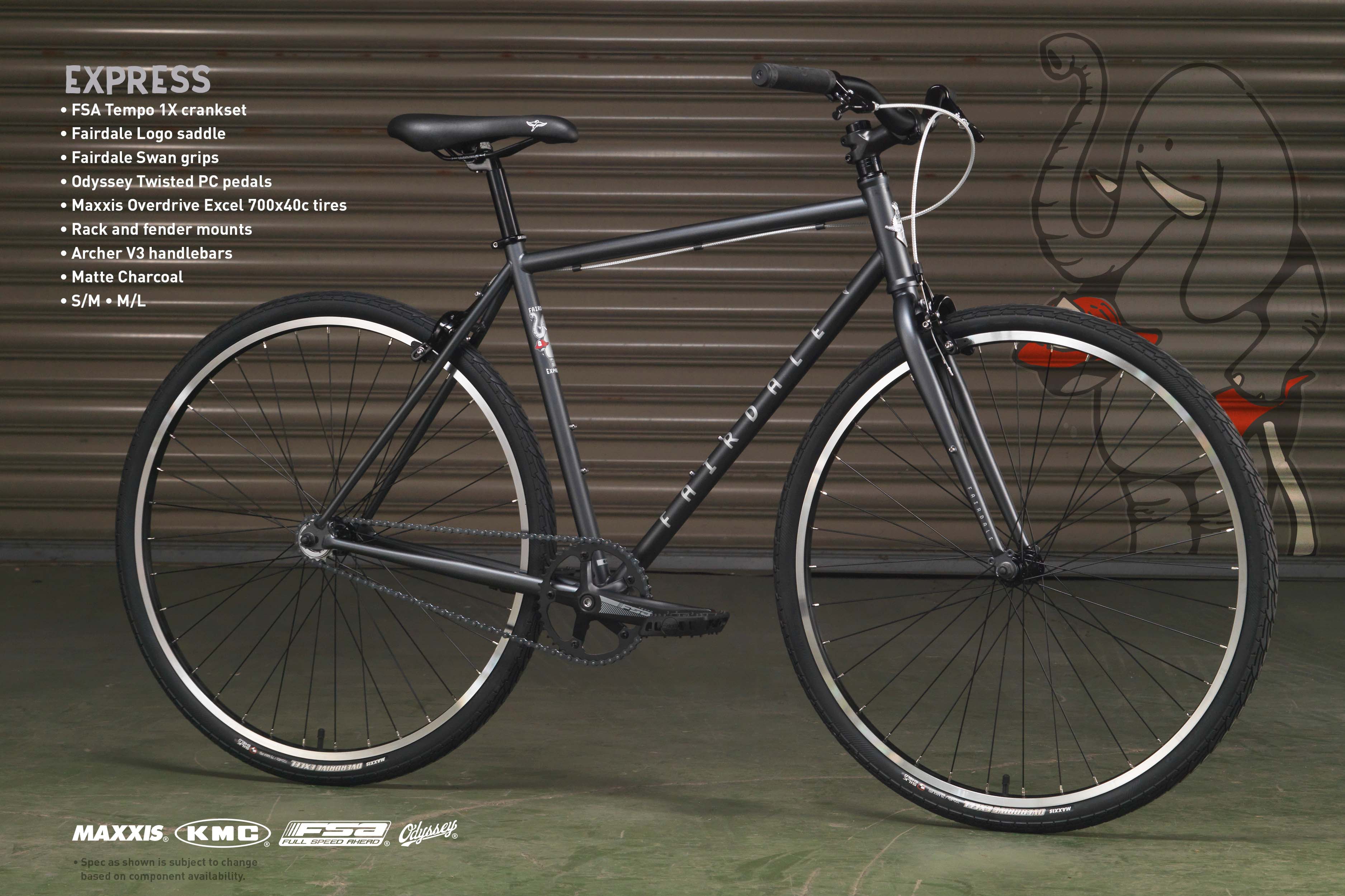 Bicicleta urbana Fairdale Express de una sola velocidad