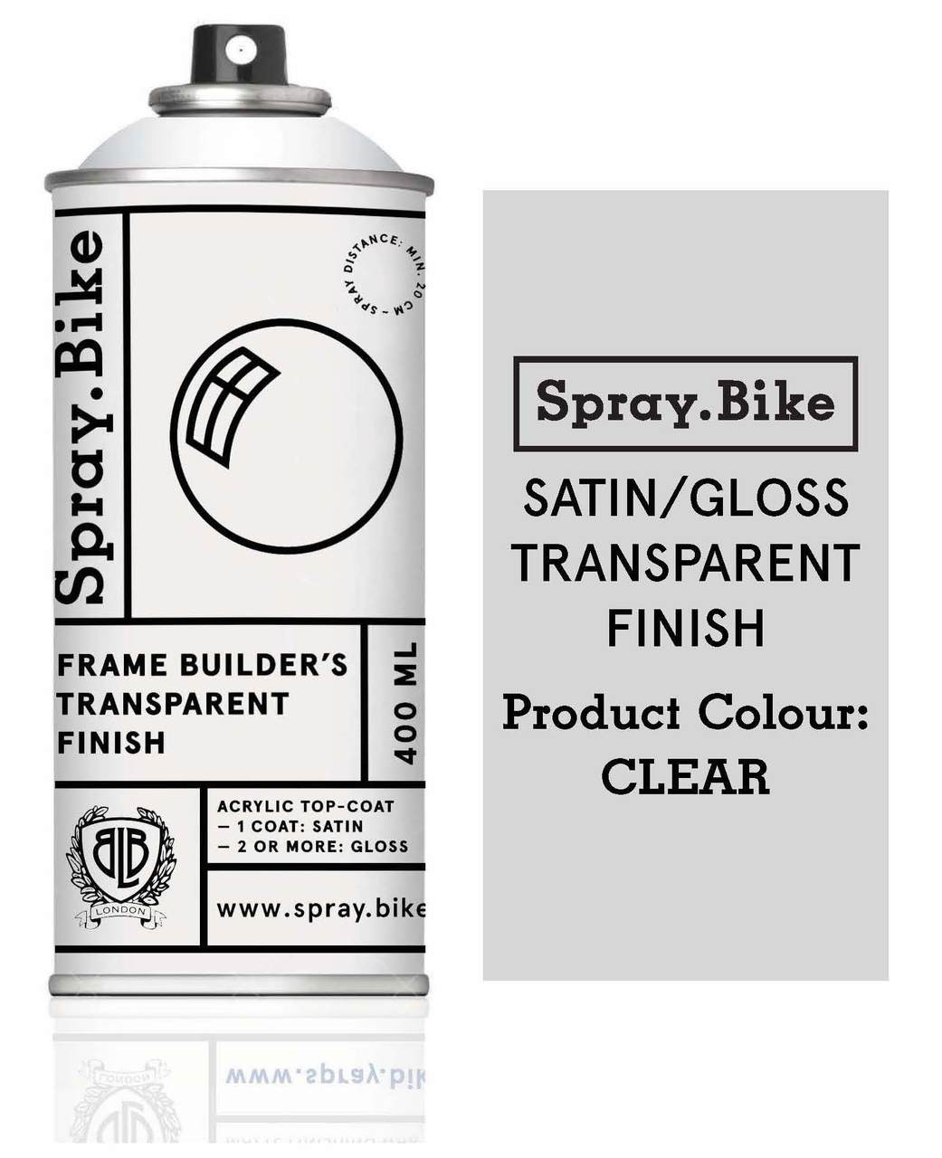 Vernis transparent vélo Spray.Bike Satin / Gloss
