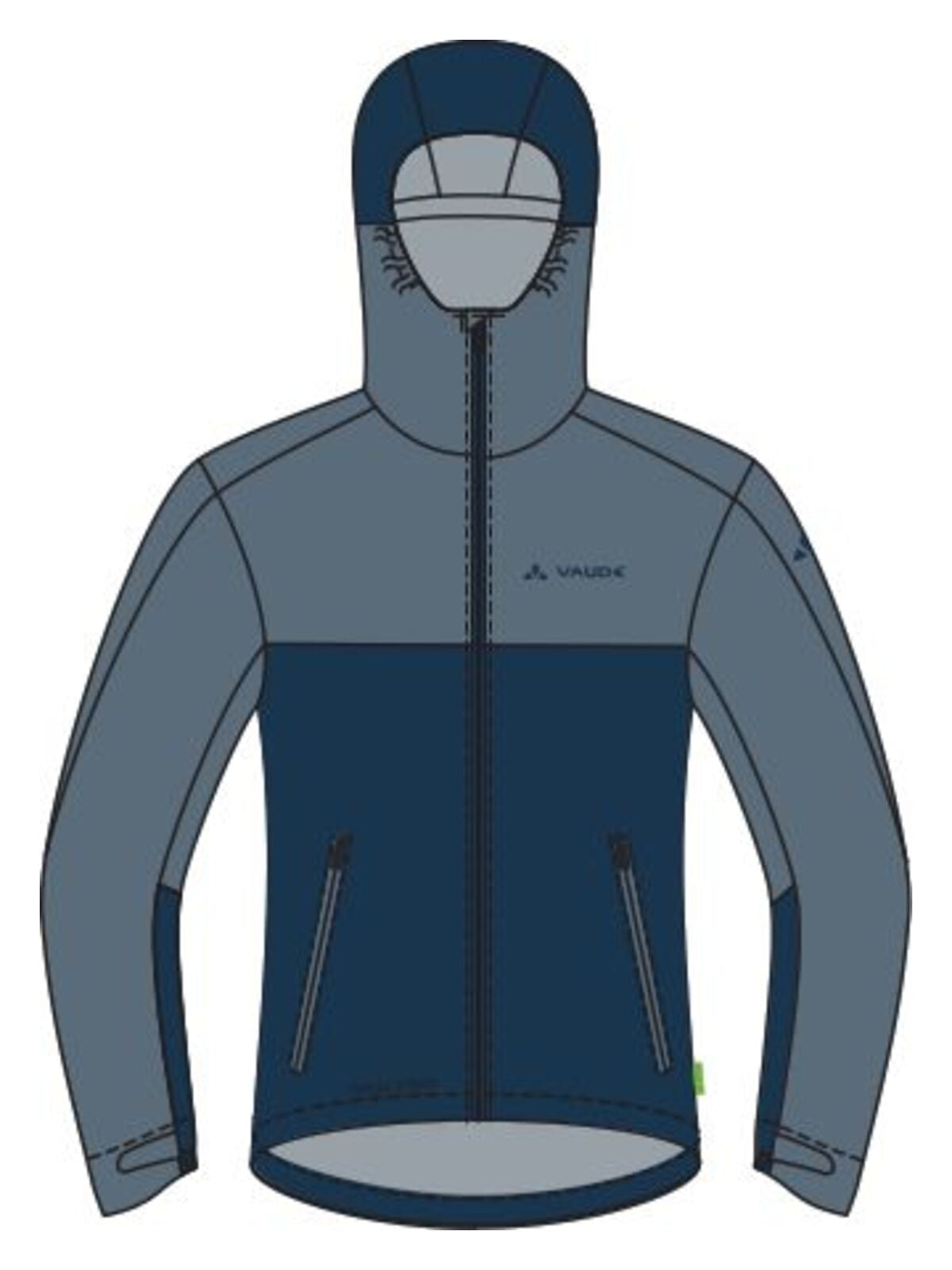 Veste de pluie pour vélo pour homme Moab Rain Vaude