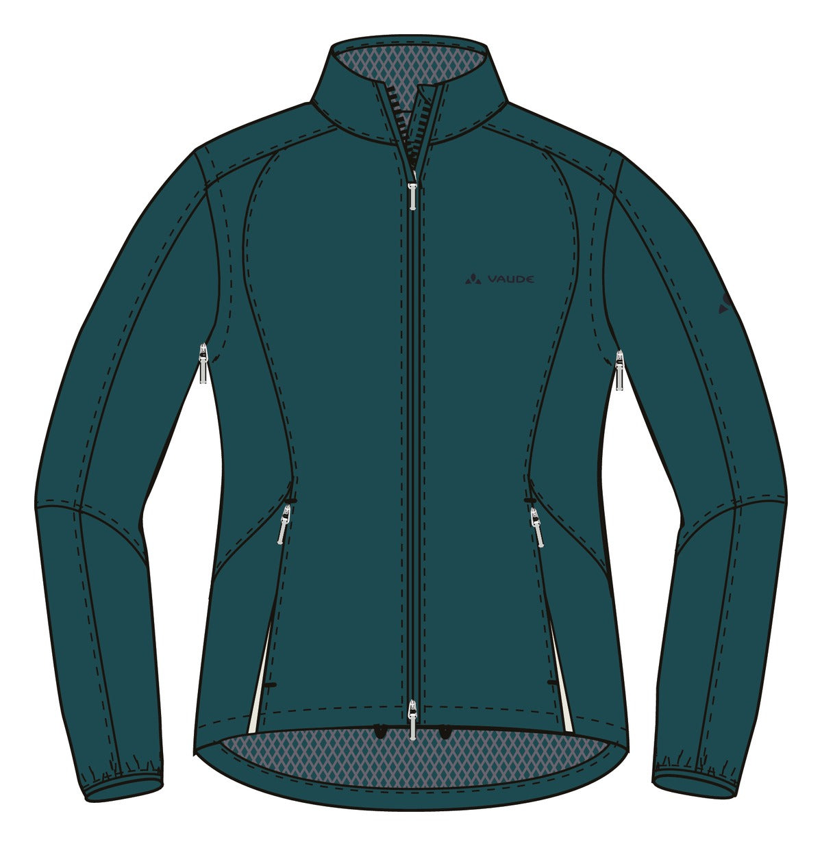 Veste de vélo pour femme Dundee Classic ZO Vaude