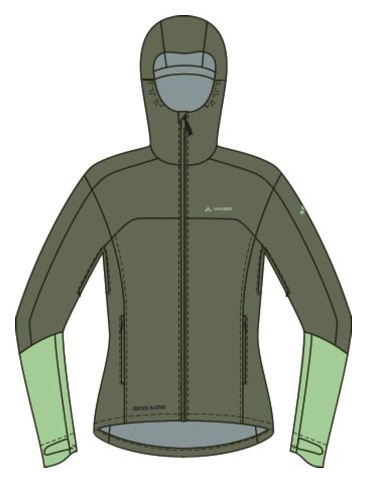 Veste de vélo pour femme Moab Rain II Vaude