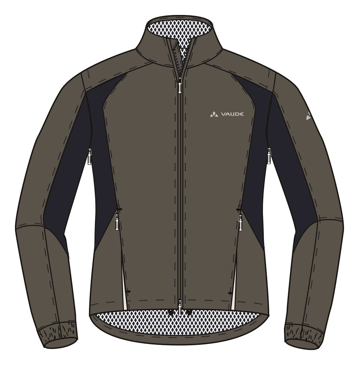 Veste de vélo pour homme Dundee Classic ZO Vaude
